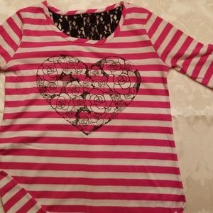 Pink&black leggins set